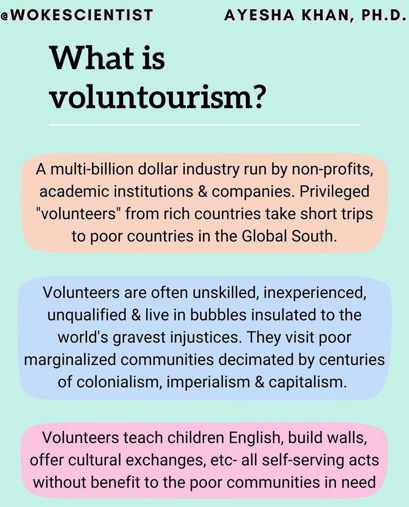 voluntourism essay